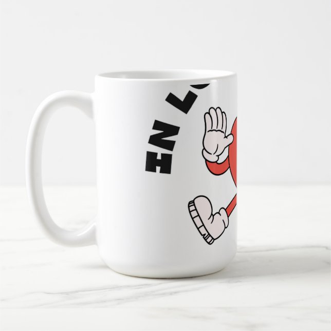 De Café caneca vermelha (Esquerda)