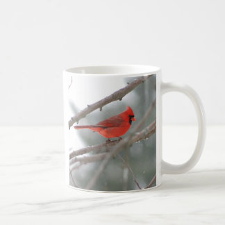 De Café Caneca vermelha cardinal do pássaro