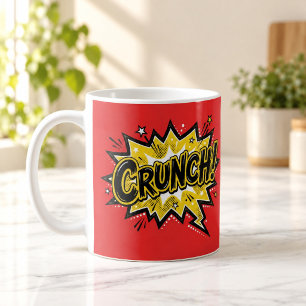 De Café Caneca Vermelha CRUNCH Quadrinhos Arte Pop