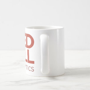 De Café Caneca vermelha da analítica do comprimido