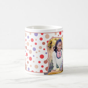 De Café Caneca vermelha da foto retro para miúdos