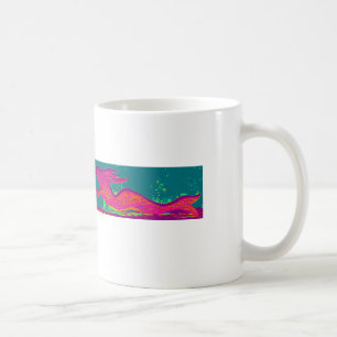 De Café caneca vermelha da sereia