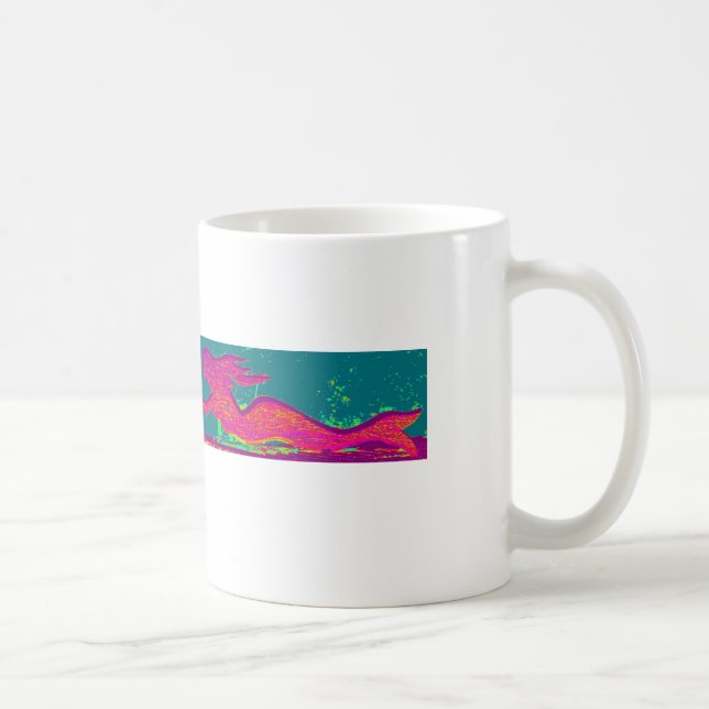 De Café caneca vermelha da sereia (Direita)