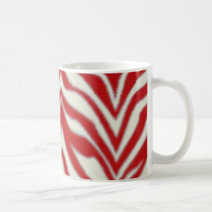 De Café Caneca vermelha da zebra