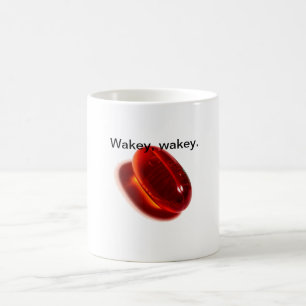 De Café Caneca vermelha do comprimido