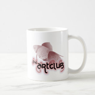 De Café Caneca vermelha do peixe dourado