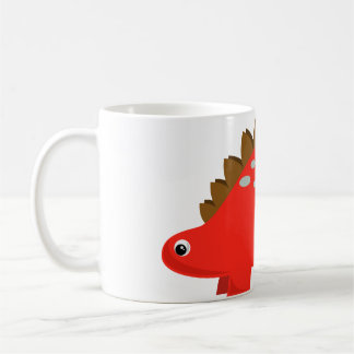 De Café Caneca vermelha do Stegosaurus