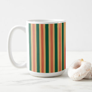 De Café Caneca Vermelha, Verde e Dourada - Grande