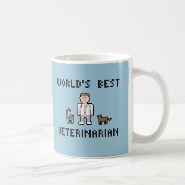 De Café Caneca veterinária do mundo do pixel a melhor (Direita)
