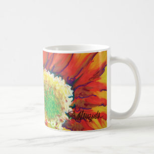 De Café Caneca vibrante do girassol