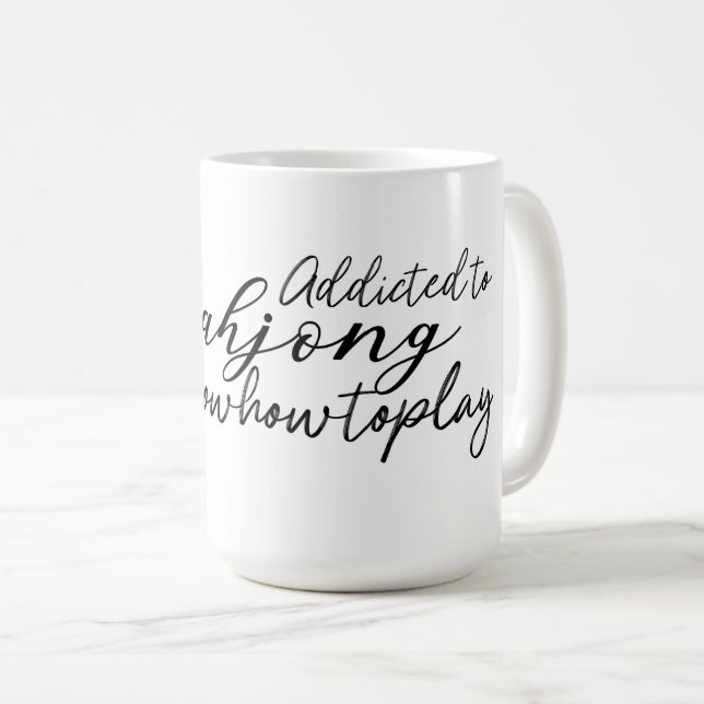 De Café Caneca Viciado em Mahjong (Frente Esquerda)