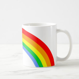 De Café Caneca Vintage Arco-íris Retro 80s