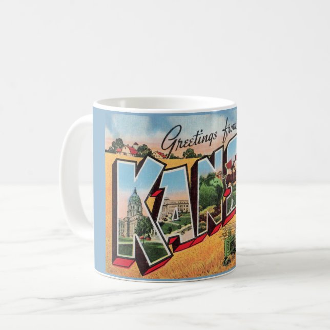 De Café Caneca Vintage Kansas (Frente Esquerda)