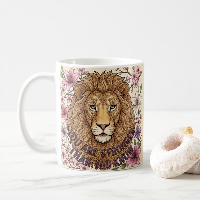 De Café Caneca Você É Mais Forte Do Que Sabe (Com Donut)