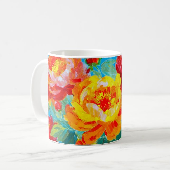 De Café Caneca Whispers of Spring – Iris Bloom II (Frente Esquerda)