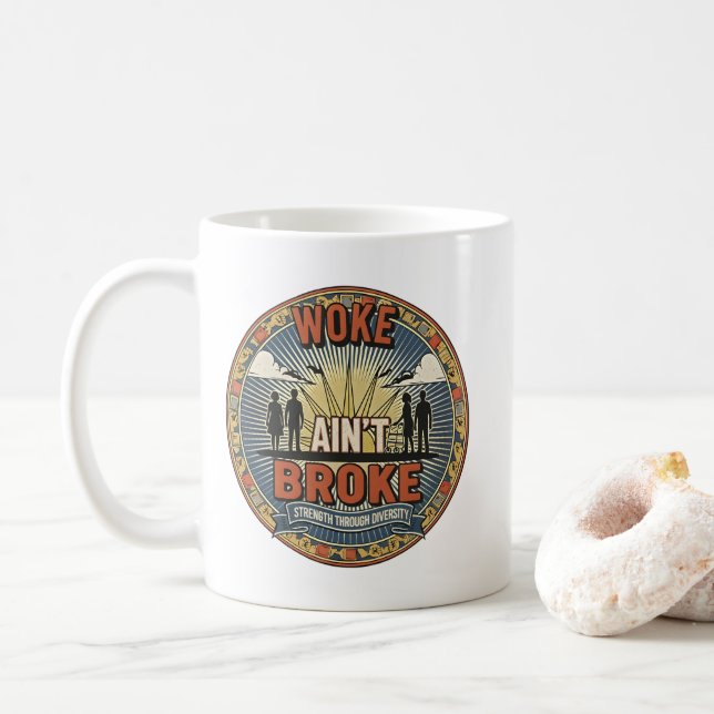 De Café Caneca Woke ain't Broke (Com Donut)