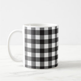 De Café Caneca Xadrez Búfalo Preto e Branco