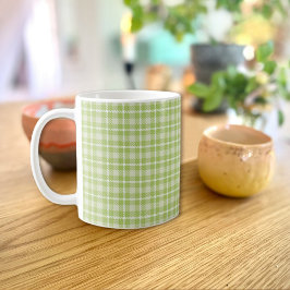 De Café Caneca Xadrez Verde