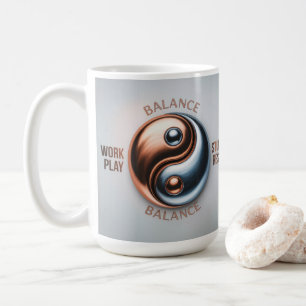 De Café Caneca Yin Yang Equilíbrio Trabalho Lazer Estudo D
