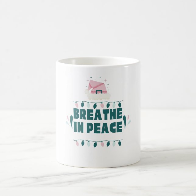De Café Caneca Zen Minimalista “Respire em Paz” (Centro)