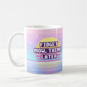 De Café Cansar Agora, Pensar Depois Caneca Pixel Neurodive