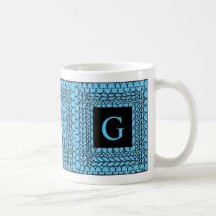 De Café CANTO TRICÔ AZUL Caneca Branca + Texto II