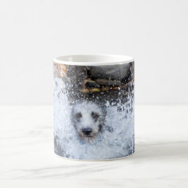 De Café Cão masculino do Lurcher da caneca | da natação do