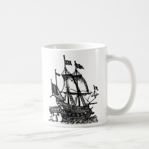 De Café Capitão Sangue Pirata Caneca