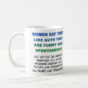 De Café Cara Engraçado e Espontâneo Caneca Assustadora