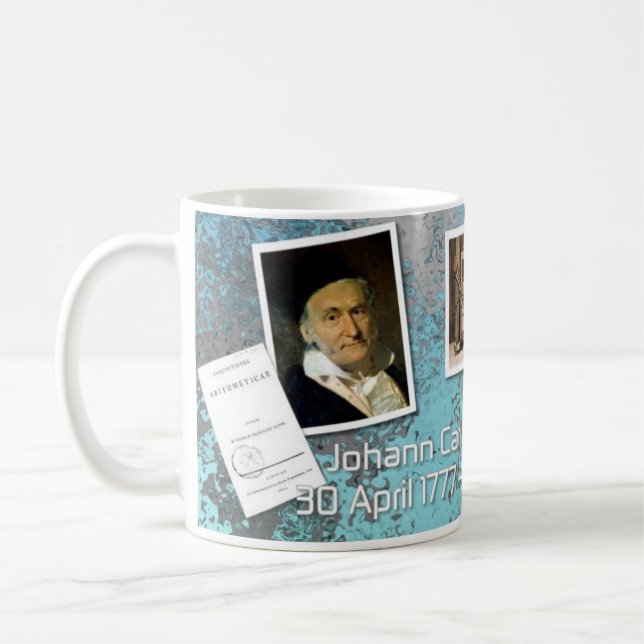 De Café Carl F. Gauss Caneca para amantes da matemática (Esquerda)
