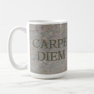De Café Carpe Diem Stone White caneca