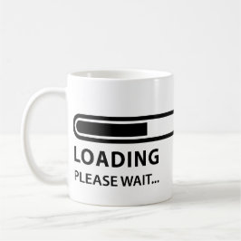 De Café Carregando por favor espere, progrida caneca do