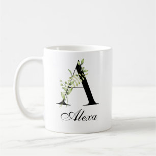 De Café Carta Botânica A   Caneca Personalizada Elegante