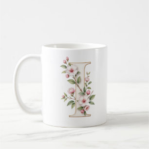 De Café Carta Floral I Flor Delicada Caneca Personalizada