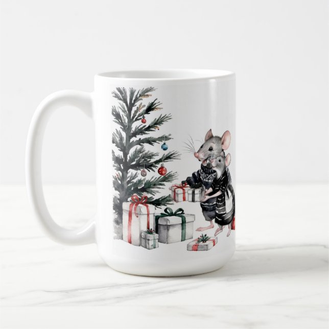 De Café Casal do mouse com a caneca Natal Holiday (Esquerda)