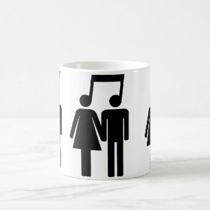 De Café Casal na caneca da harmonia