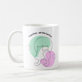 De Café Casal personalizado, juntos somos melhores, caneca