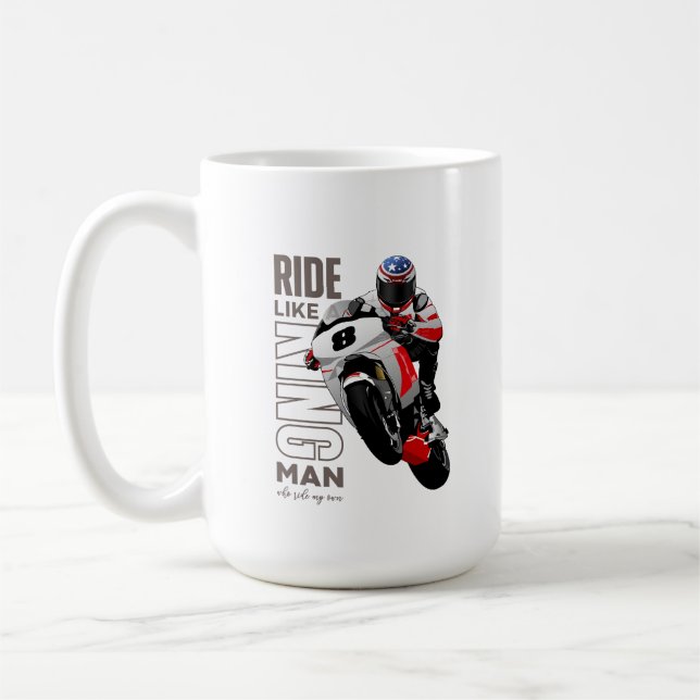 De Café Cavalgue Como um Rei | Caneca Clássica 15# (Esquerda)