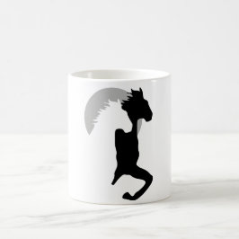 De Café cavalos correndo juntos caneca