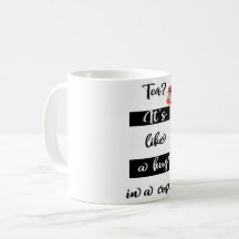 Chá? É como um abraço numa caneca Mug