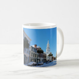 De Café Charleston na caneca da neve