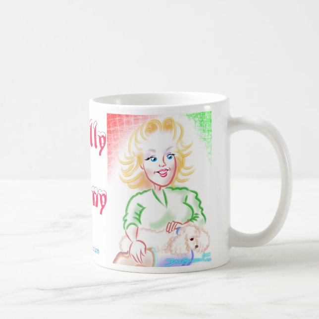 De Café Chelly & caneca da caricatura do coelho (Direita)