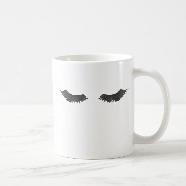 De Café Chicotes caneca, caneca das pestanas, presente da (Direita)