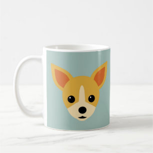 De Café Chihuahua personalizável encara a caneca