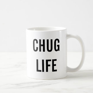 De Café #chuglife personalizado vida da caneca do Chug