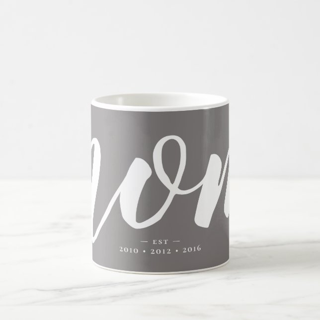 De Café Cinza | Tipografia Simples Mãe EST. Caneca (Centro)