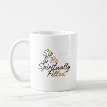 Citação Positiva - Caneca “Beba & Seja Espiritualm