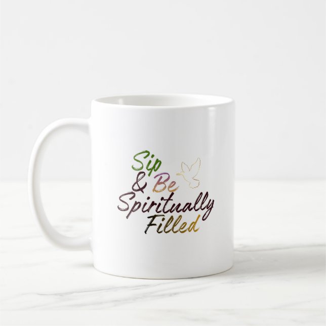 De Café Citação Positiva - Caneca “Beba & Seja Espiritualm (Esquerda)