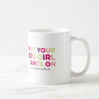 De Café Citações grandes das calças da menina - caneca