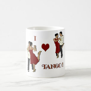 De Café clássico da caneca mim tango do coração